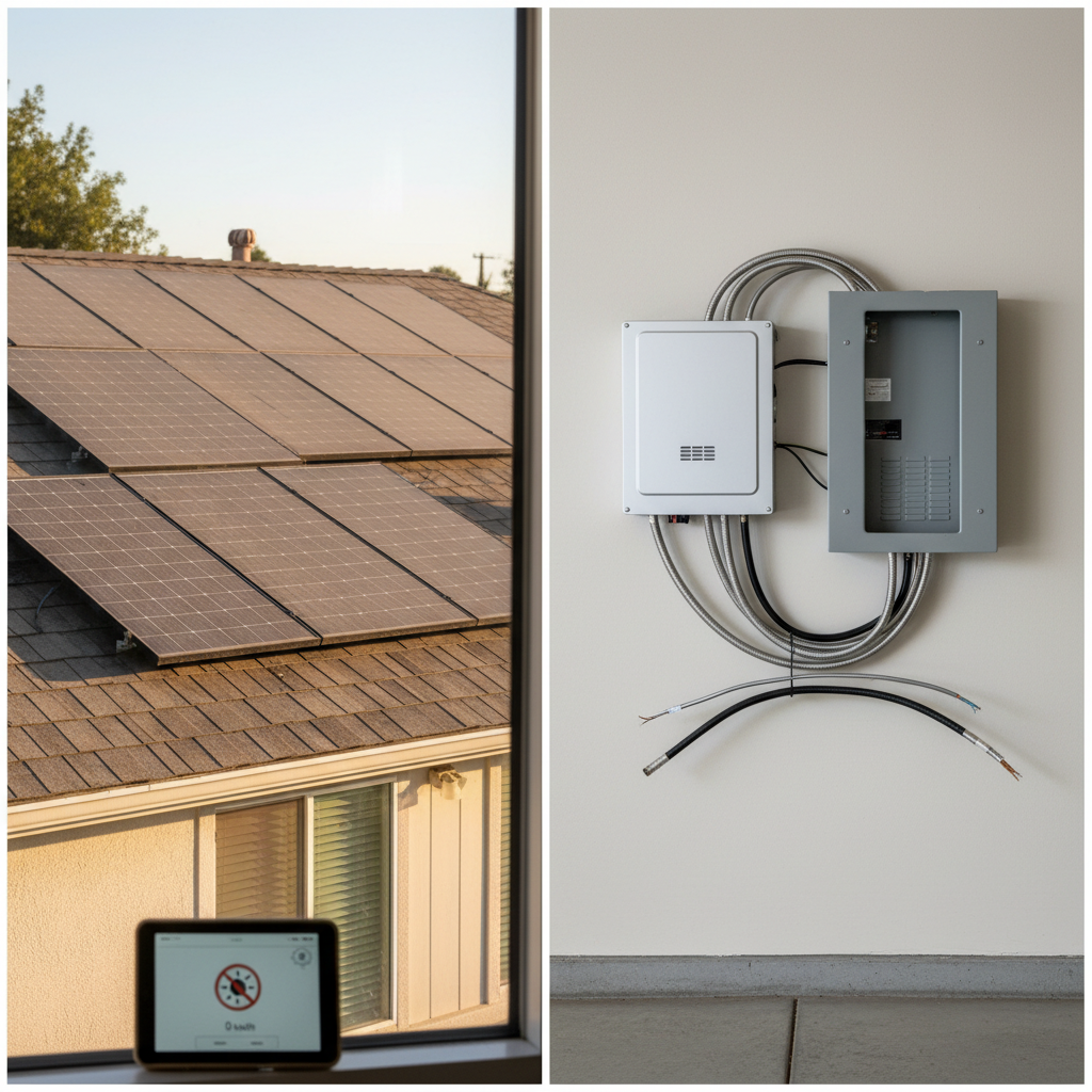 Solar electrical correction